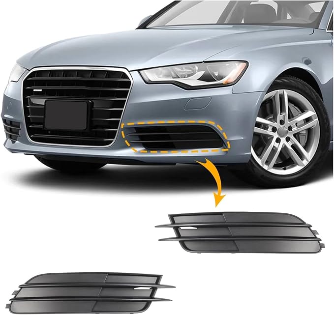 BEUTEE Fog Light Grill Cover Frame Lamp Shade Compatible with A6/A6 Accessories 2012 2013 2014 2015 4G0807681 4G0807682 (Size : Left Driver Side)