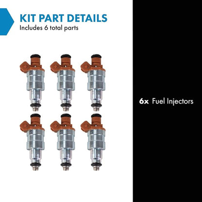TRQ Fuel Injector Set | For 1994-2000 Town Country 2000 Voyager Dodge Caravan Grand Caravan Plymouth Grand Voyager