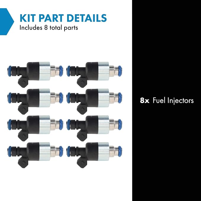 TRQ Fuel Injector Set | For 1993 Cadillac 60 Special 1991-1993 Commercial Chassis DeVille Eldorado 1991-1992 Fleetwood Seville