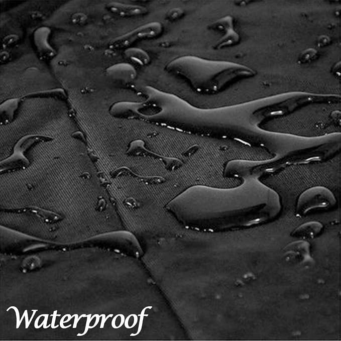 86 Inch Island BBQ Grill Head Cover Heavy Duty Waterproof | Outdoor Kitchen BBQ Cover, Black