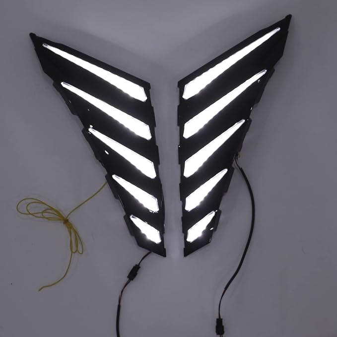Front Bumper Grille LED DRL Lamp 3 Color Daytime Running Light Replacement for 2020‑2021