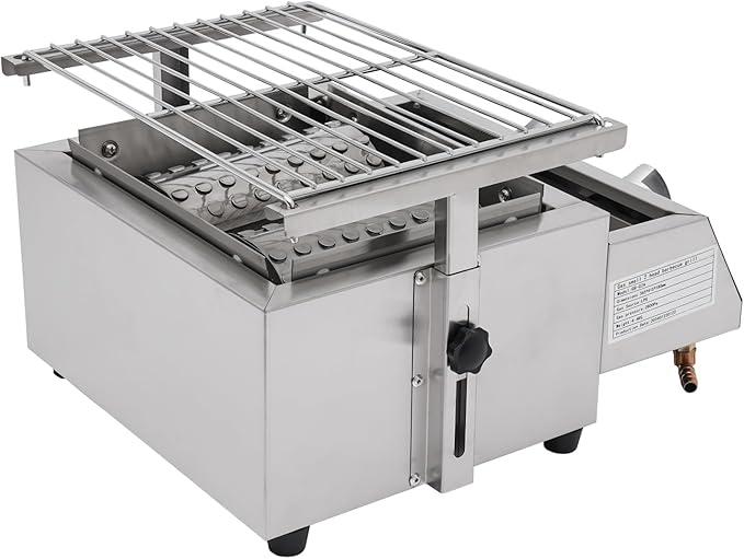 Propane Infrared Steak Grill, Portable LPG Gas Grill Outdoor Camping Gas Grill with Independent Ignition Design for for Camping Picnic
