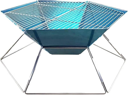 Charcoal Grill Outdoor Stainless Steel Barbecue Grill Charcoal Grill Portable Foldable for Camping BBQ Grill