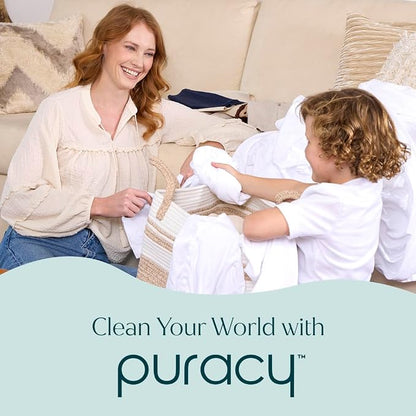 Puracy Screen Cleaner with Microfiber Cloth – All Purpose Phone, Laptop, Computer, TV Screen Cleaner for Smart TV, Streak-Free and Fingerprint-Free (4 oz, Free & Clear)