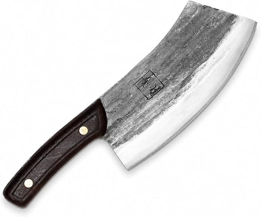 COOLINA Altomino Handmade Chef Knife, 7.1 in High Manganese Clad Steel Blade, for Slicing Meat and Vegetables