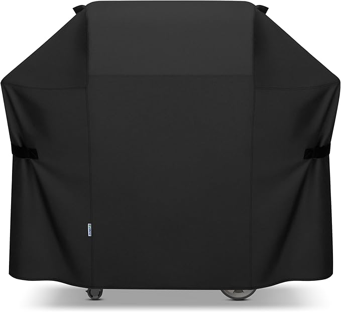SunPatio 58 Inch Outdoor Grill Cover, Compatible for Weber Genesis II, Genesis 300 and II LX 300 Series Gas Grills, Heavy Duty Waterproof Barbecue Cover, Compared to Weber 7130, 58"W x 25"D x 44.5"H