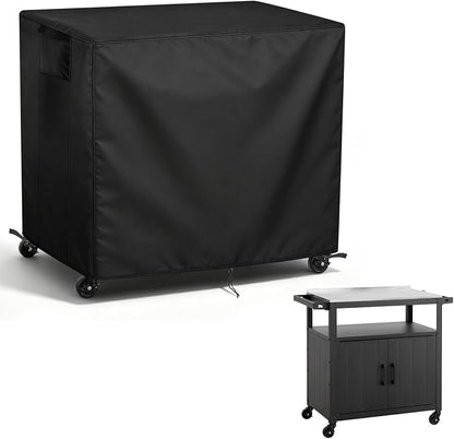 TheElves Table Cover 43"x20"x32" for Feasto IWDOO Polar Aurora Grill Cart | Waterproof Dustproof Weather Protection Outdoor Table Cover for Prep Table, Side Table, Grill Cart, Bar Cabinet, Dining Table