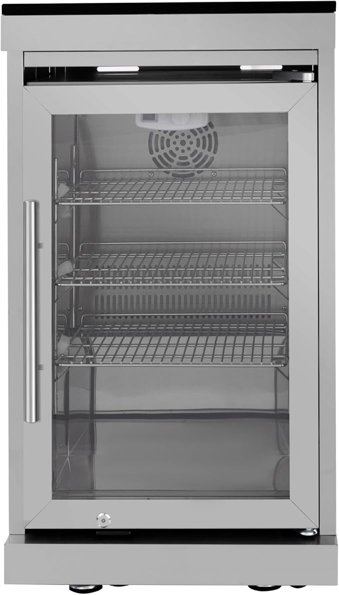 110" 4-Burner 72000 BTU Outdoor Kitchen Island,304 Stainless Steel Modular LPG BBQ Grill Combination With Granite Countertops, Capony, Refrigerator and Sink (110"-Silver with Canopy, Propane Gas)