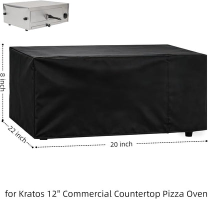 Pizza Oven Cover for Kratos Commercial Countertop Pizza Oven/Tabletop Grill | 20x22x8,Waterproof Dustproof Heavy Duty Oxford Fabric,for Kratos 16" Commercial Electric Countertop Pizza Oven