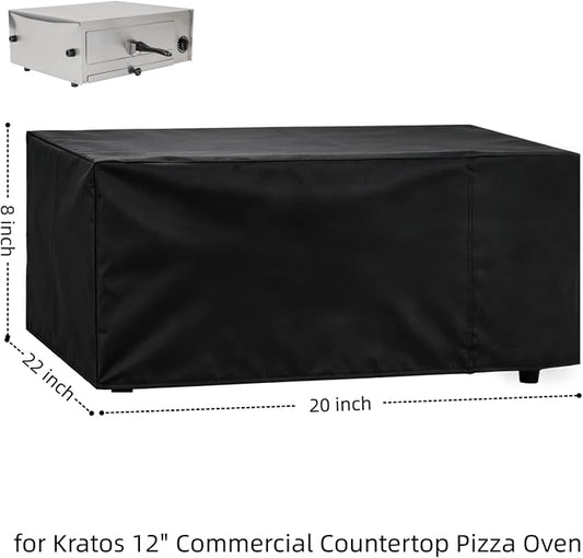 Pizza Oven Cover for Kratos Commercial Countertop Pizza Oven/Tabletop Grill | 20x22x8,Waterproof Dustproof Heavy Duty Oxford Fabric,for Kratos 16" Commercial Electric Countertop Pizza Oven