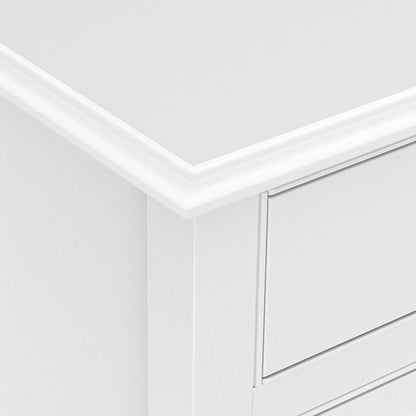 SIMPLIHOME Connaught 40" Wide Solid Wood Storage Cabinet in White | Traditional slim entryway and living room organizer for hats, gloves, shoes and keys with space-saving storage design.