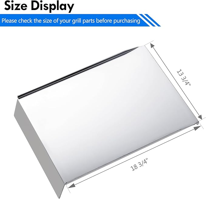 KIT0565 Drip Tray Replacement Parts for Traeger Silverton 620 Drip Pan TFS62GVF TFS62G grill Grease Tray Drip Plate Silverton TFS62G Grease Pan KIT0565-AMP Pellet Smoker Accessories