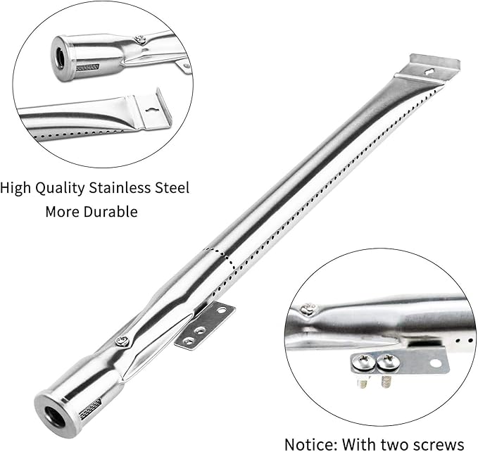Grill Repair Kit for Nexgrill 720-0830H, 720-0783E, Kenmore 720-0830A, 122.33492410 Replacement Parts, Stainless Steel Burner Tubes, Heat Plates and Igniter Electrodes for BHG Grill 720-0783H, 4 Pack