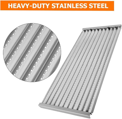 BBQ Future 18 7/16" Grill Grate Replacement Part for Charbroil Tru-Infrared 3 Burners Gas Grill 463241314 463257110 46327091 463271912 466247109 and more, 3 Pack Stamped Stainless Steel Emitter