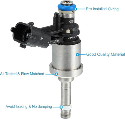 X AUTOHAUX 12638530 Fuel Injector Replacement for GMC Acadia 3.6L V6 2009-2011 for Cadillac CTS 3.6L V6 2008-2011 for Buick LaCrosse 3.6L V6 2010-2012