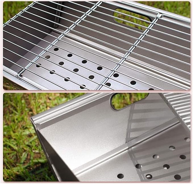 IRYZE Portable Charcoal Grill Portable Charcoal Grill Tabletop BBQ Grill Folding Small Barbecue Grill for Outdoor Grilling Camping BBQ Grill for Outdoor