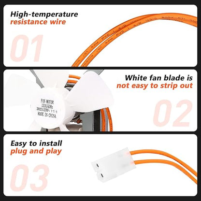 QuliMetal Induction Fan Replacement Part for Pit Boss, Traeger, Camp Chef, Z Grills and Sam's Club Pellet Grills – Durable Smoker Fan Motor Kit for Traeger KIT0019, Pit Boss Replacement Fan