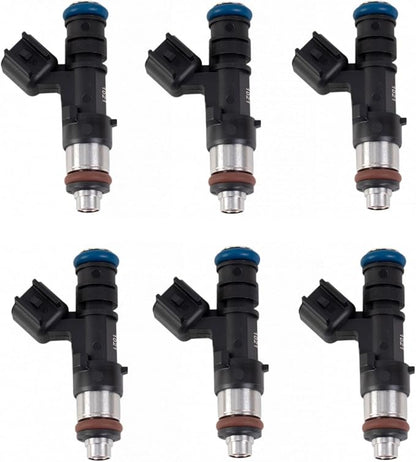TRQ Fuel Injector Set 6 Piece | For 2006-2010 Ford Explorer 2007-2010 Explorer Sport Trac 2005-2010 Mustang 2005-2011 Ranger Mercury Mountaineer