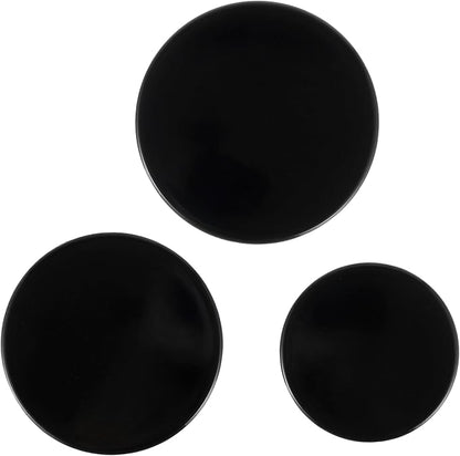 Surface burner cover replacement part suitable for GE gas range/oven/stove wb29k10006-1 large cap - 3 1/2 inches wide- wb29k10001-1 medium caps-3 3/16 wide wb29k10009-1 small cap- 2 9/16