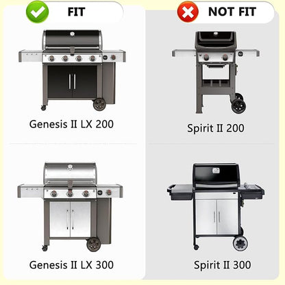 7652 Grill Rotisserie Kit for Genesis II/Genesis II LX 200/300 Series,7652 Stainless Steel Rotisserie Suitable for All Kinds of Meat,for Family Picnic,Camping