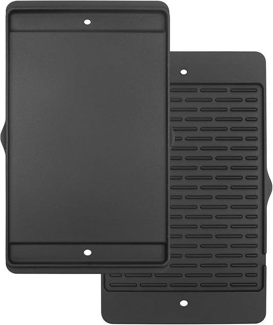 7566 Cast Iron Griddle for Weber Genesis 300 Series Gas Grill, Replacement for Weber Genesis 300 Series E-310 E-320 E-330 S-310 S-320 S-330 EP-310 EP-320 EP-330 CEP-310 CEP-330 ESP-310
