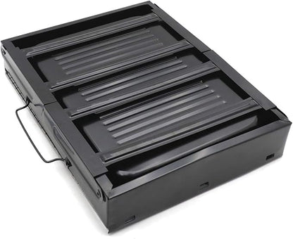 HongK- Small BBQ Barbecue Grill Large Folding Portable Charcoal Stove Camping Garden Outdoor [P/N: ET-COOK006-BK]