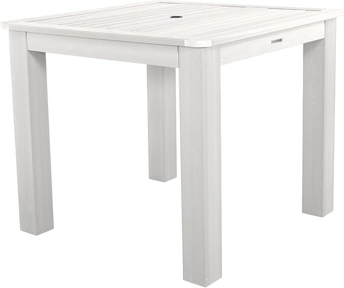 highwood AD-CNA44-WHE Hamilton 5 Piece Square Counter Height Dining Set, White