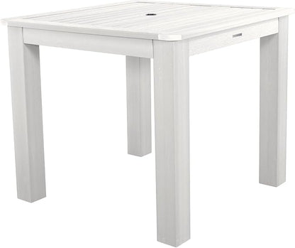 highwood AD-CNA44-WHE Hamilton 5 Piece Square Counter Height Dining Set, White