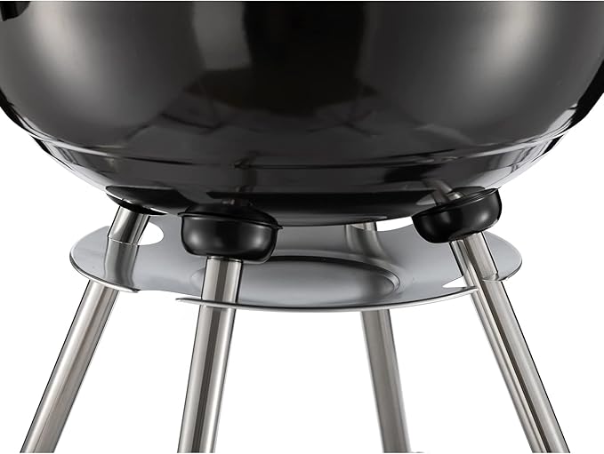 DOEWORKS Charcoal Grill 18” Original Kettle Round Barbecue Grill for Outdoor Picnic Backyard Camping