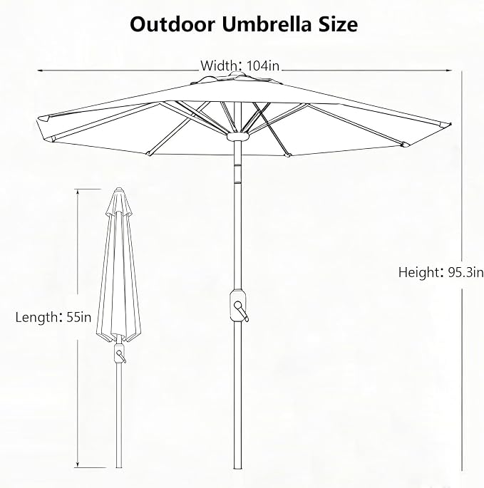 Zero Gravity Chairs Set of 2 with 9FT Patio Umbrella, Adjustable Folding Outdoor Recliner with Pillow & Cup Holder, Waterproof UV Protection Market Umbrella for Pool, Beach, Patio, Camping