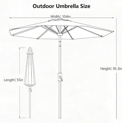 Zero Gravity Chairs Set of 2 with 9FT Patio Umbrella, Adjustable Folding Outdoor Recliner with Pillow & Cup Holder, Waterproof UV Protection Market Umbrella for Pool, Beach, Patio, Camping