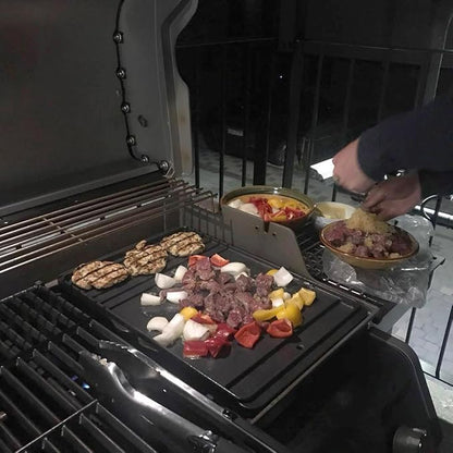 7598 Grill Griddle for Weber Spirit 300 & II 300 Series Grills, Reversible Cast Iron Griddle Plate for Weber Spirit I & II E-310 S-310 E-315 S-315 E-320 E-330