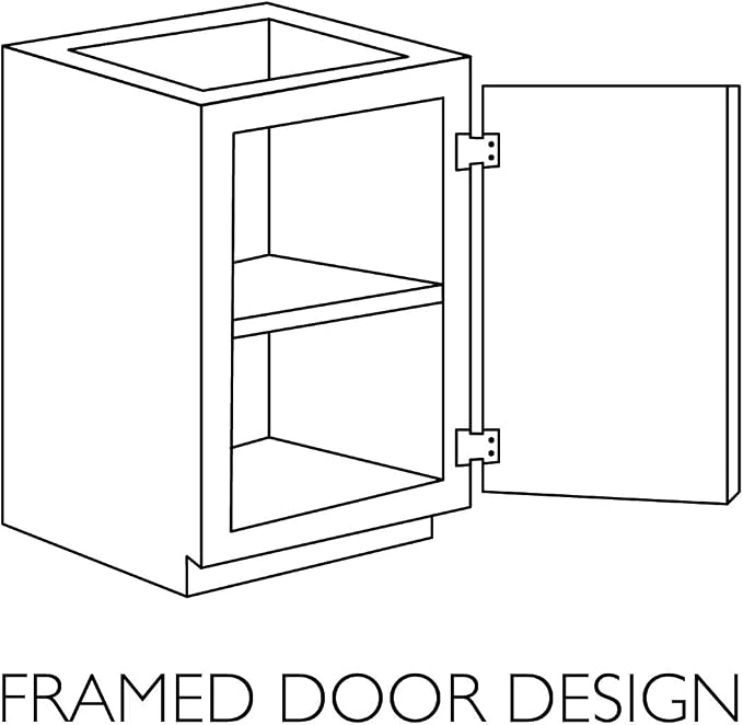 Design House Brookings Shaker Unassembled Bridge Wall Kitchen Cabinet W3618, 36 W x 12 D x 18 H, Painted White with Sherwin Williams®, Solid Wood, 561670
