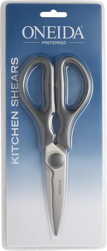 Oneida Preferred Stainless Steel Kitchen Shears and Utility Scissors – Durable Multipurpose Kitchen Tool for Cutting Meat, Herbs & Packaging