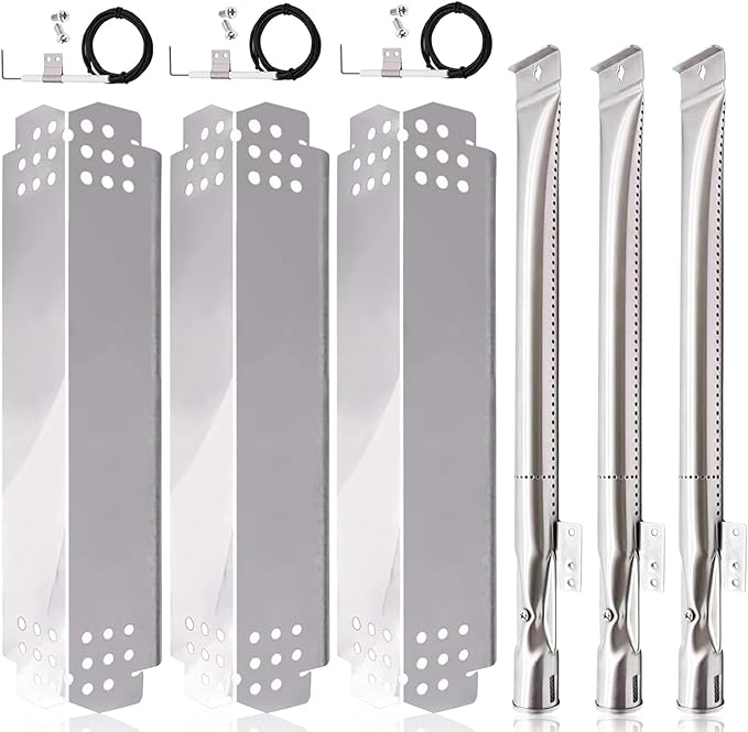 Grill Replacement Parts for Nexgrill 720-0925S, 720-0894F, 720-0864M, 720-0864, 720-0864R and BBQ PRO, Backyard Grill, Expert, Kenmore Grill Parts. Grill Heat Plates Shield, Burner Tubes and Igniters.