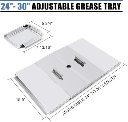 Grill Replacement Parts for Nexgrill 720-0830H 720-0783E 720-0783EH, Drip Pan Grease Tray & Grill Grates & Heat Plates, Burner Tubes & Igniter for Home Depot Nexgrill 4 Burner 720-0830H