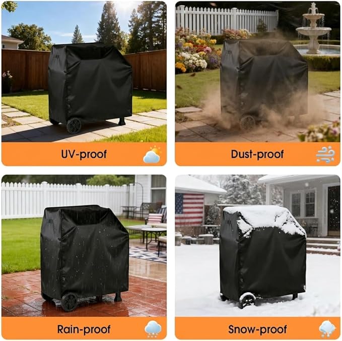 Outdoor Grill Cover for Nexgrill 810-0047 Cart Style Charcoal Grill, Waterproof Outdoor BBQ Griddle Cover - 36 x 24 x 42 inch