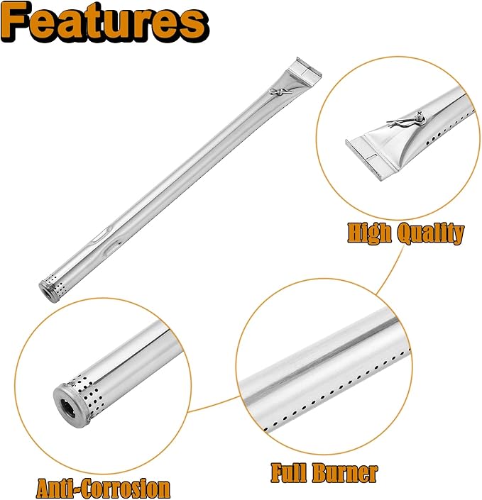 463246910 Grill Replacement Parts for Charbroil Commercial 2 Burner Gas Grill Parts G515-2200-W1 463246910 463243911 Char Broil 463270611 G515-0015-W1 Performance 463270614 Heat Plates Burner Tube