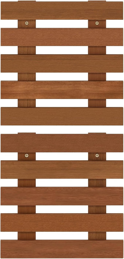 Furinno TIOMAN Outdoor Vertical Wall Planter, Set of 2 Wooden Hanging Planters, for Indoor, Outdoor Plants, Balcony, Patio, Natural