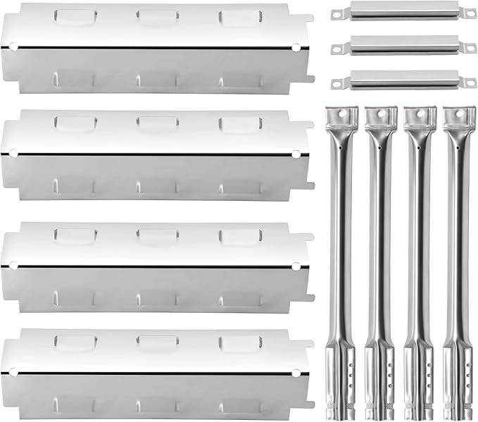 Criditpid Grill Replacement Parts for Charbroil 461442114 463441312 463441514. Stainless Steel BBQ Heat Shields, Burner Tubes and Crossover Tubes for Char-Broil 463440109 Gas Grill.