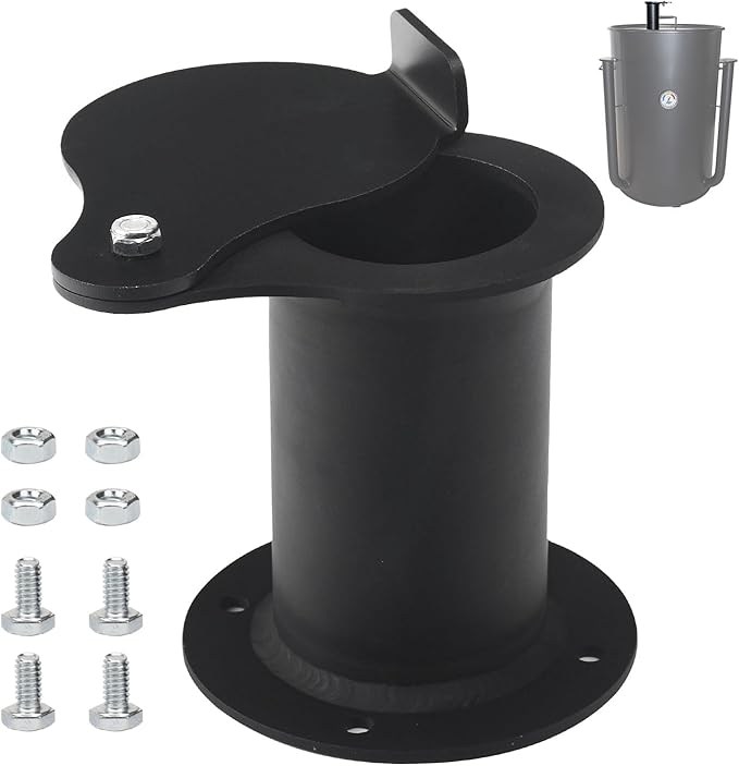 2" Teardrop Flanged Vent Damper,Compatible with UDS Ugly Drum Smoker Lid Exhaust,for UDS 55 Gallon Ugly Drum Smokers