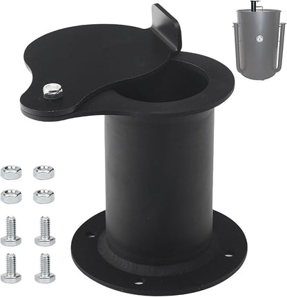 2" Teardrop Flanged Vent Damper,Compatible with UDS Ugly Drum Smoker Lid Exhaust,for UDS 55 Gallon Ugly Drum Smokers