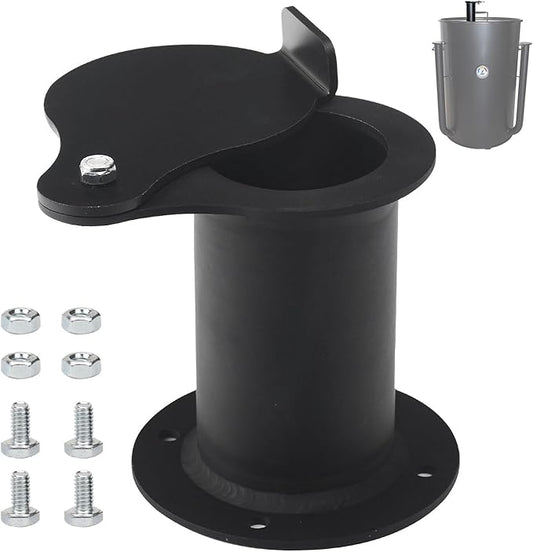 2" Teardrop Flanged Vent Damper,Compatible with UDS Ugly Drum Smoker Lid Exhaust,for UDS 55 Gallon Ugly Drum Smokers