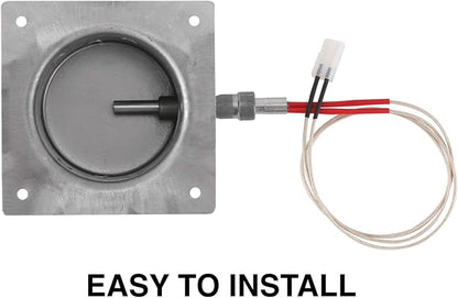 GRILLME Fire Pot Burn Pot and Hot Rod Ignitor Kit Replacement for Traeger Pellet Grill with Screws and Fuse