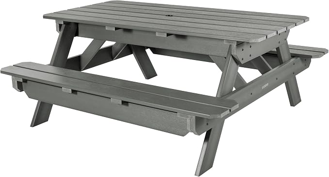 Highwood Hometown Picnic Table, 6 Foot, Coastal Teak