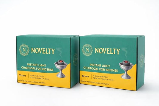 Novelty Incense Quick Light Discs – 2 Pack (200 Tablets, 33mm) for Frankincense, Bakhoor & Resin Burners | Fast Lighting, Long Lasting & Clean Burning