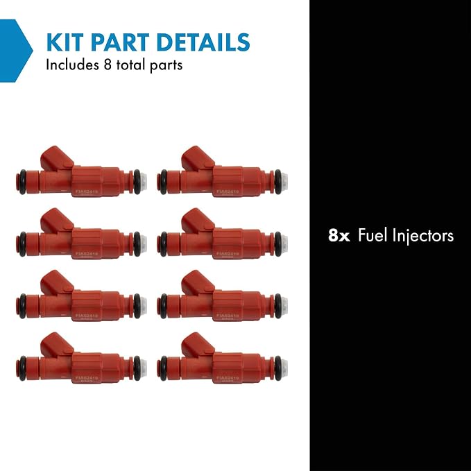 TRQ Fuel Injector Set | For 2000-2003 Dodge Dakota Durango Ram 1500 Ram 1500 Van 2000-2002 2500 2500 Van 3500 3500
