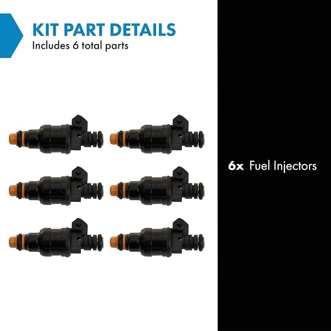 TRQ Fuel Injector Set | For 1987-1990 Jeep Cherokee Comanche Wagoneer