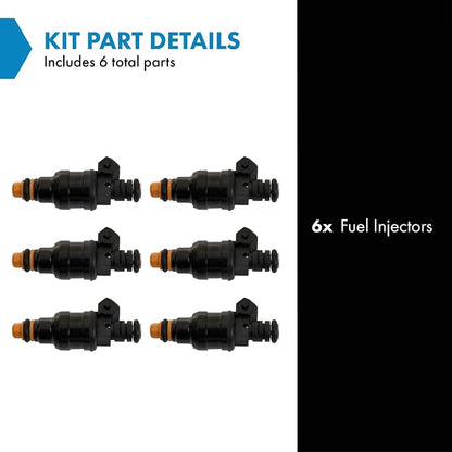 TRQ Fuel Injector Set | For 1987-1990 Jeep Cherokee Comanche Wagoneer