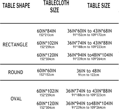 Outdoor Tablecloth with Umbrella Hole Fabric Spill Proof and Waterproof with Zipper Floral Tablecloth for Spring/Summer/Party/Picnic Rectangle 60 x 84 in